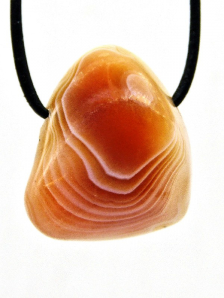 Carneol gebändert, Botswana, gebohrt, 3 Stück